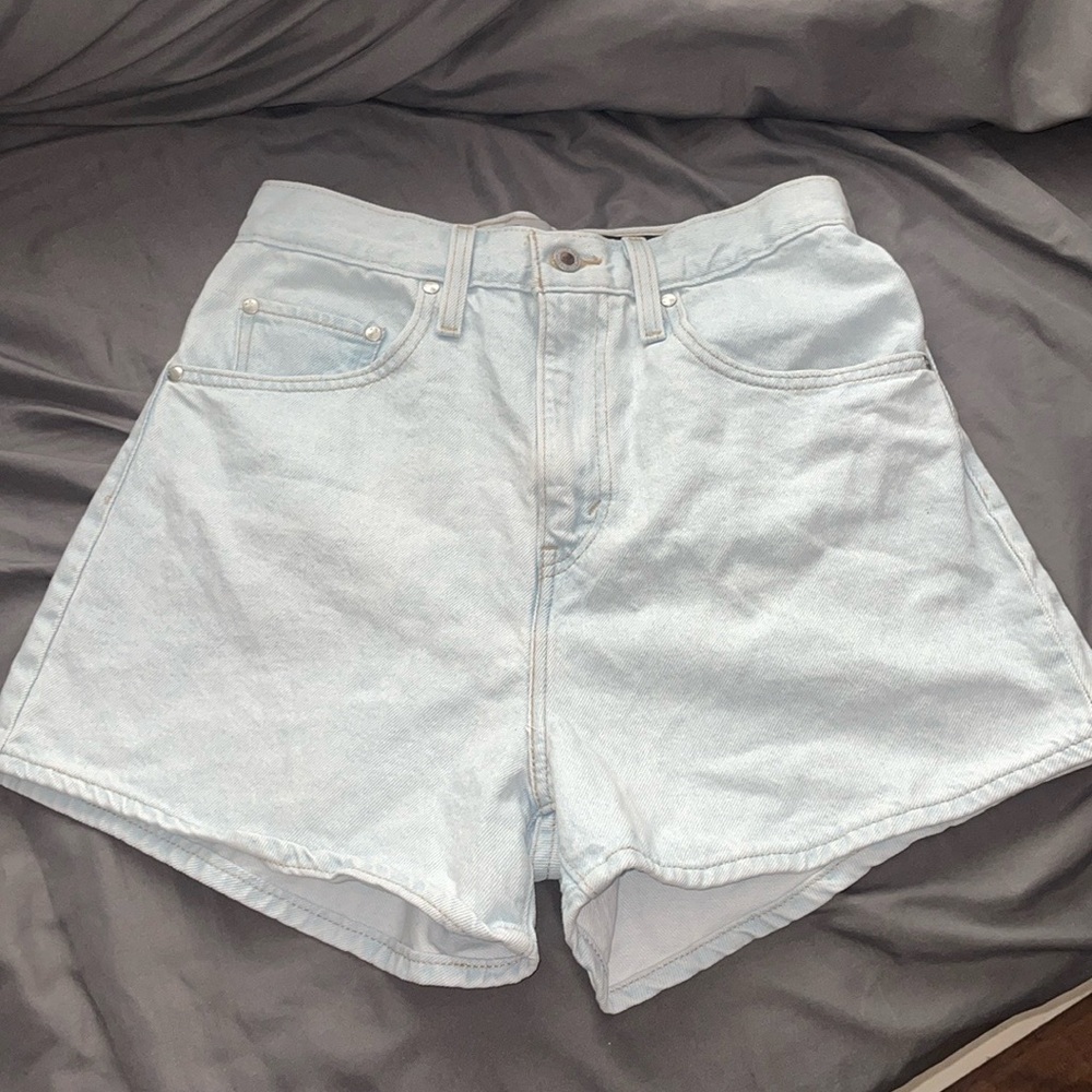 Levi’s silver tab high waisted mom shorts